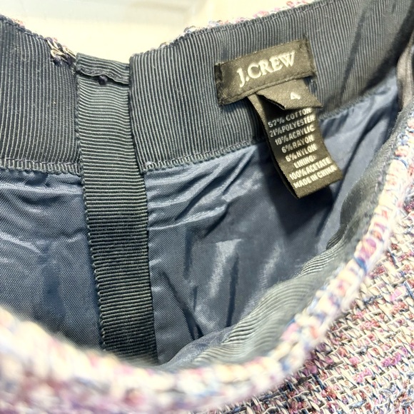 J.Crew No. 2 Purple Multi-Color Tweed Pencil Skirt - Picture 8 of 10